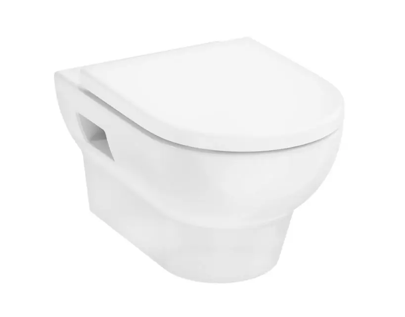 Hansgrohe GladeLake S - piekaramais WC ar sēdekli, AquaChannel Flush, Rimless, EcoSmart, balts 60201450