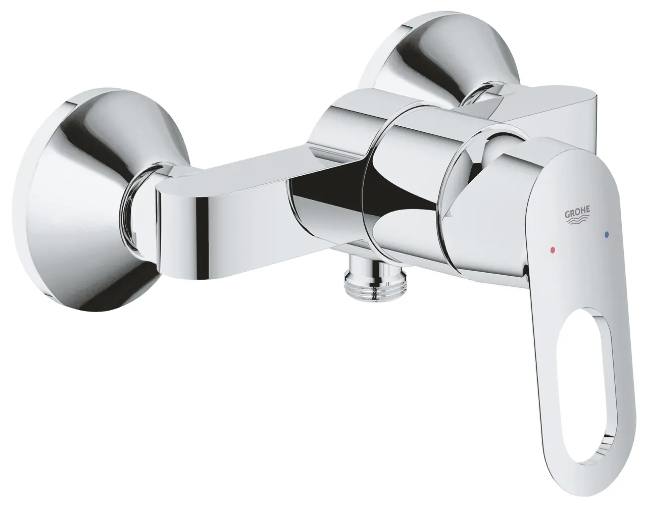 Grohe BauLoop - dušas vienas sviras maisītājs, hromēts 23340000