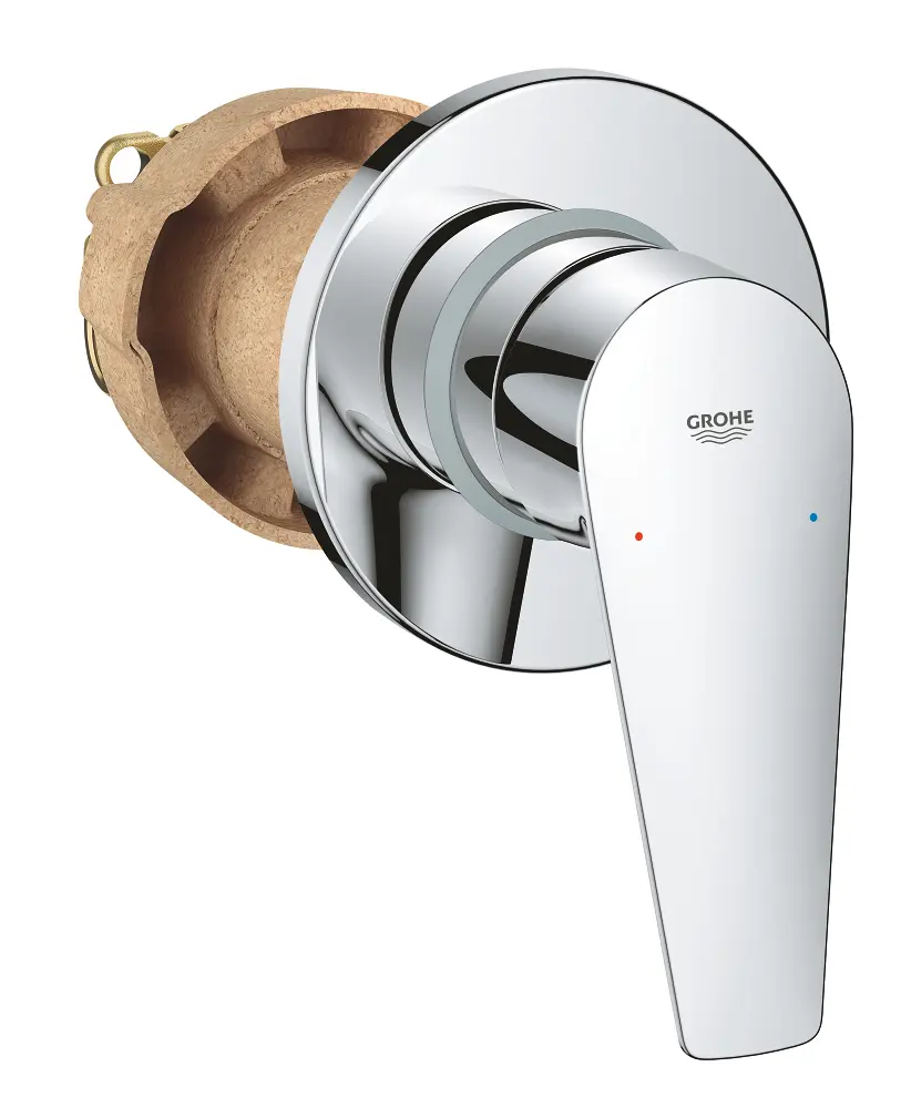 Grohe BauEdge - zemapmetuma dušas maisītājs, ar korpusu, hroms 29040001