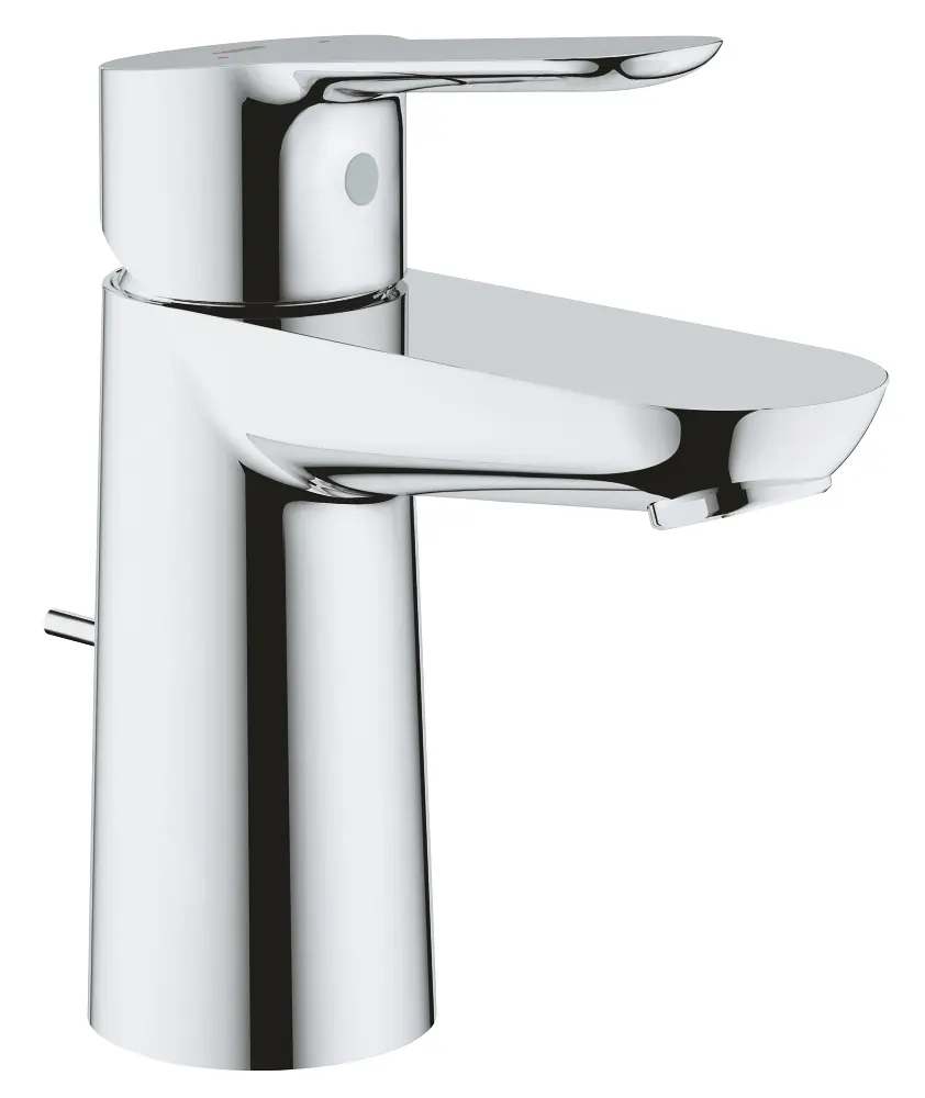 Grohe BauEdge - izlietnes vienas sviras maisītājs S, ar noteces komplektu, hromēts 23328000