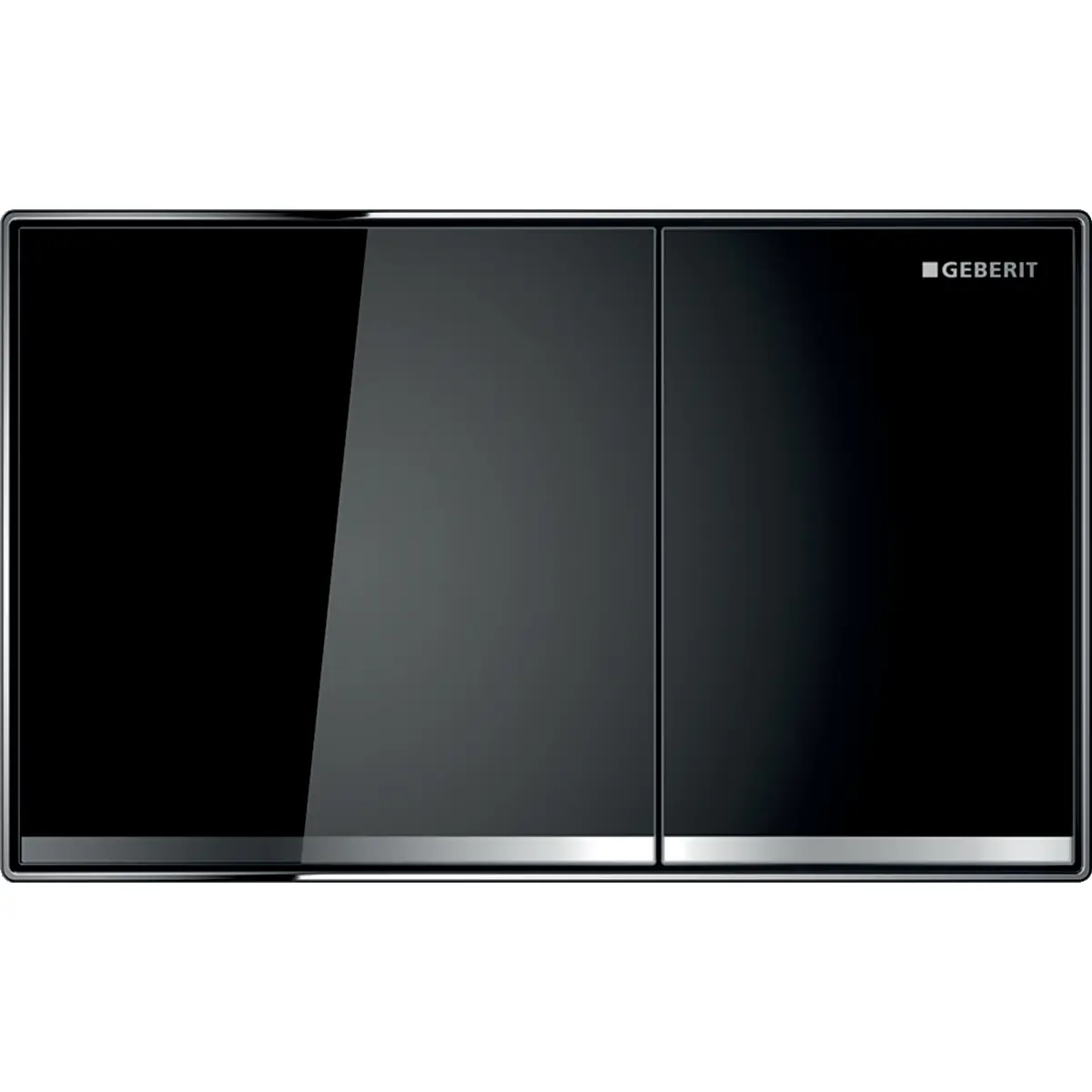 Geberit Sigma60 - vadības plate SIGMA60, vienā līmenī ar virsmu, melns stikls 115.640.SJ.1