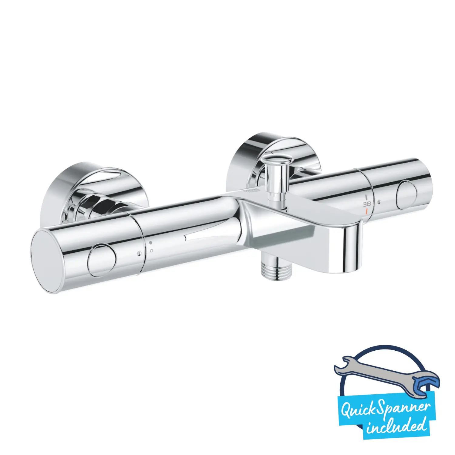 Grohe Precision Get - vannas termostats, hroms 34774000