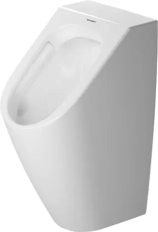 Duravit ME by Starck - nosūces pisuārs Dry, horizontāla noteka, bez apmales, balts 2809300000