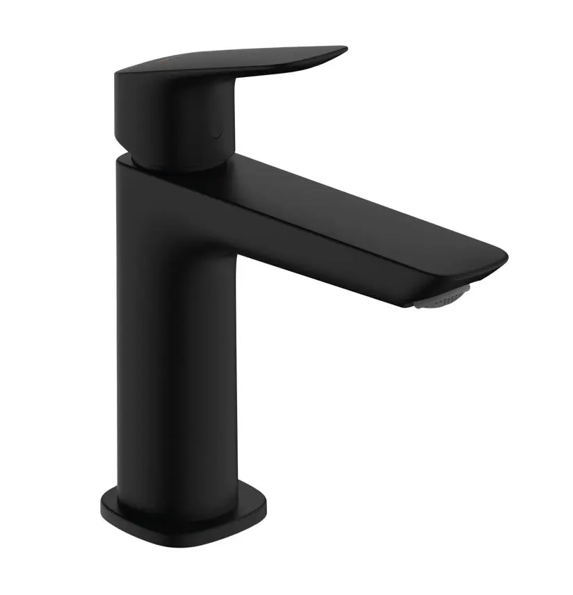 Hansgrohe Logis - izlietnes maisītājs ar noteces komplektu, EcoSmart, melns matēts 71251670