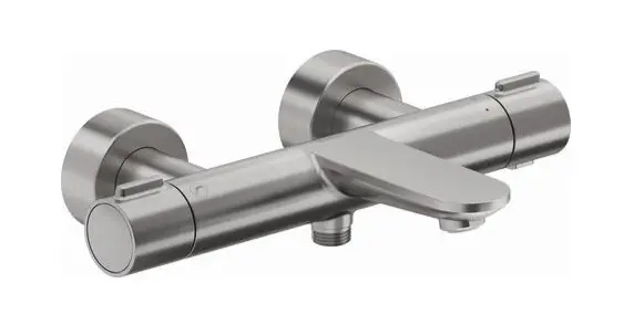 Duravit Wave - termostata vannas maisītājs, matēts nerūsējošais tērauds WA5220000070