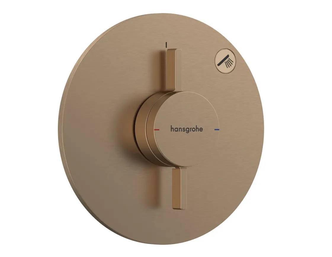 Hansgrohe DuoTurn S - zemapmetuma dušas maisītājs, matēts bronzas 75618140
