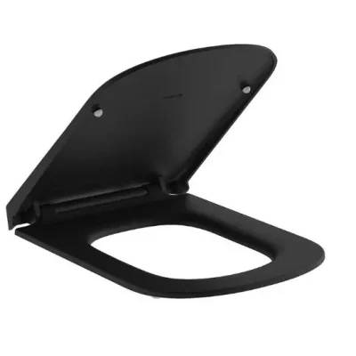 Kludi Resa S - WC sēdeklis Slim, SoftClosing, QuickRelease, matēti melns 27WCS39