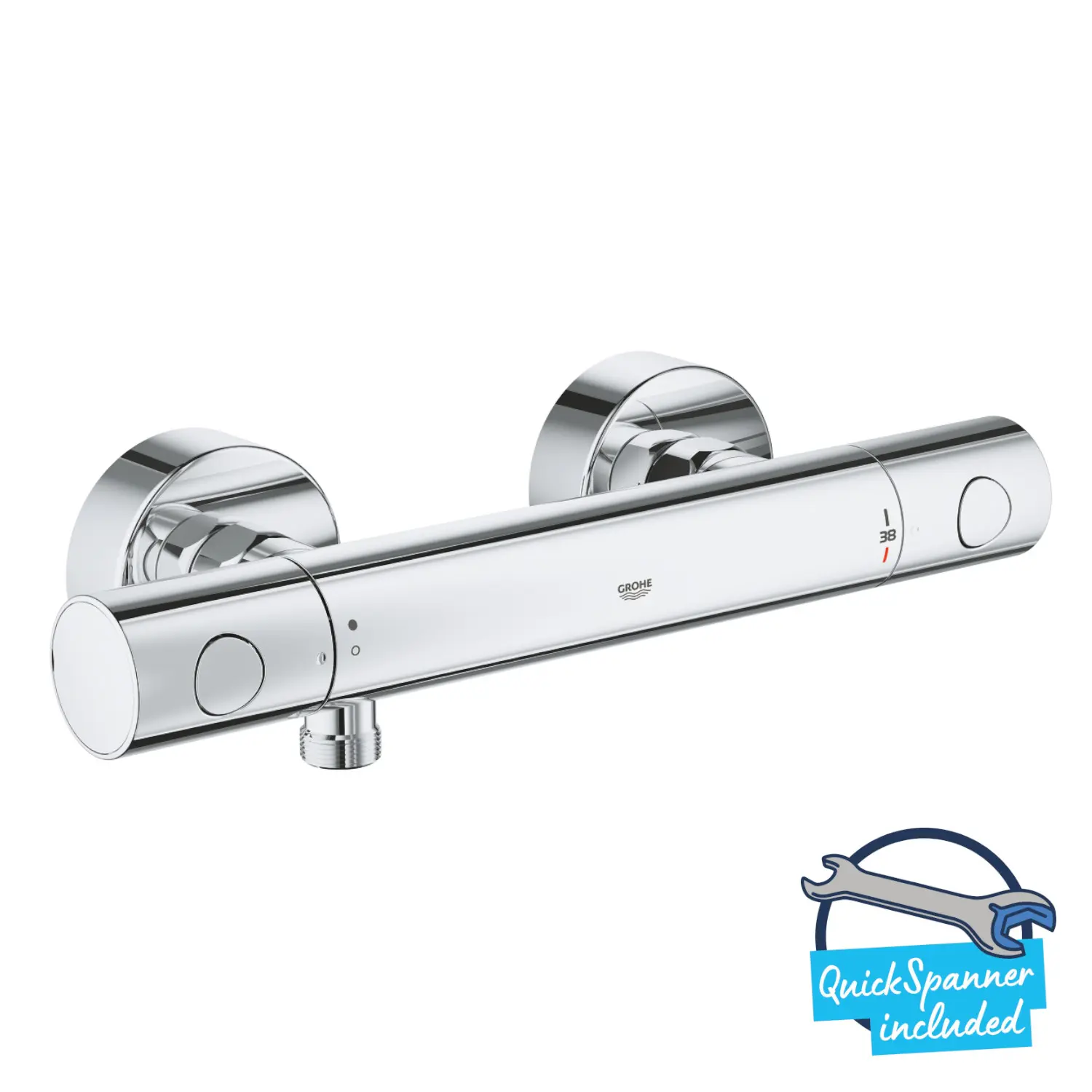 Grohe Precision Get - termostatisks dušas maisītājs, hroms 34773000