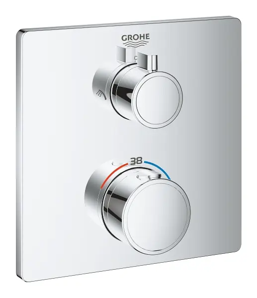 Grohe Grohtherm - termostata dušas maisītājs 2 patērētājiem, hromēts 24079000