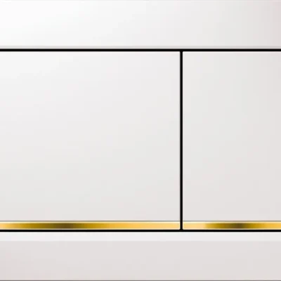 Geberit Omega20 - vadības plate OMEGA20, balta / apzeltīta 115.080.KK.1