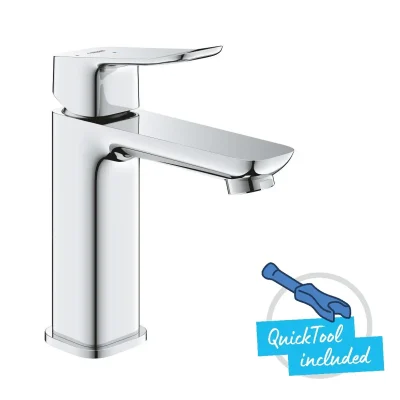 Grohe Dice - izlietnes maisītājs ar Push-Open noteces komplektu, aukstā starta funkcija, hroms 1018360000