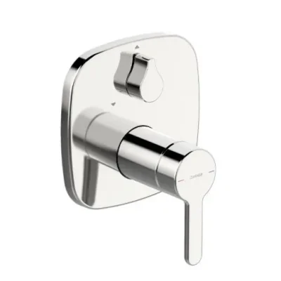 Hansa Designo - vannas vienas sviras maisītājs - zemapmetuma, pārslēdzējs 2 patērētājiem, hroms 81113593