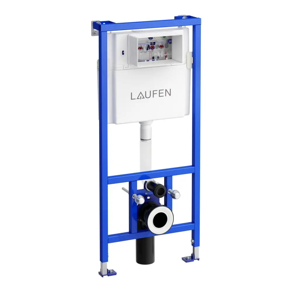 Laufen LIS - priekšsienas elements piekarināmam WC, ūdens pieslēgums augšā un aizmugurē, 112 cm H8946600000001