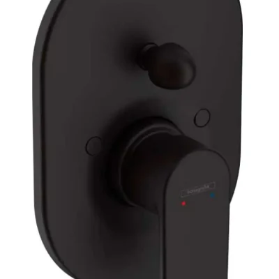 Hansgrohe Vernis Shape - zemapmetuma vannas maisītājs, ar korpusu, matēti melns 71472670