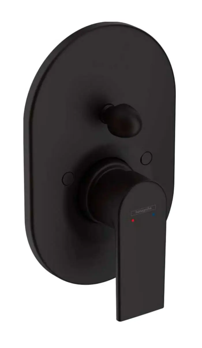 Hansgrohe Vernis Shape - zemapmetuma vannas maisītājs, ar korpusu, matēti melns 71472670