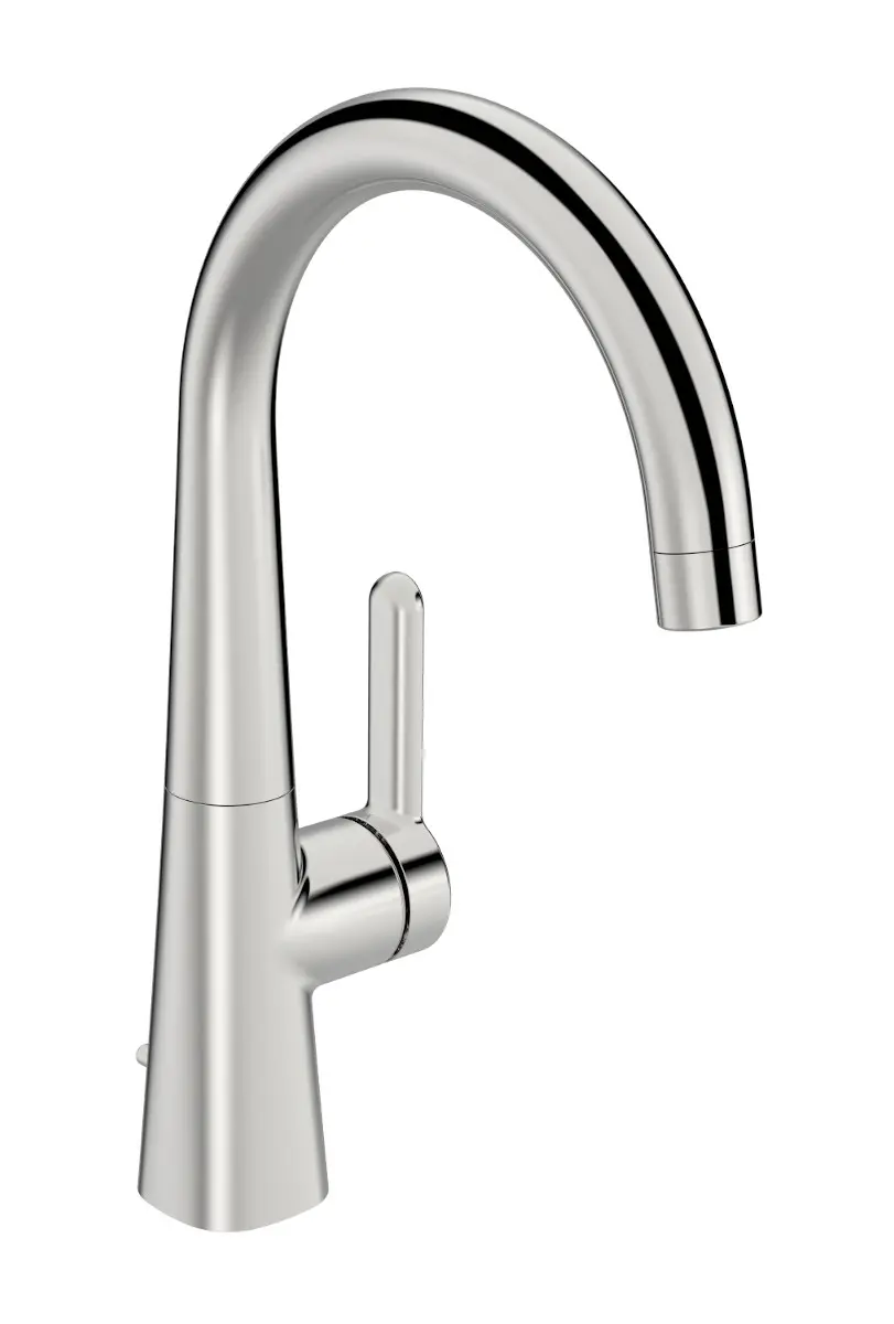 Hansa Designo - virtuves izlietnes maisītājs Style, ar grozāmu izteku un izplūdi, hromēts 51032293