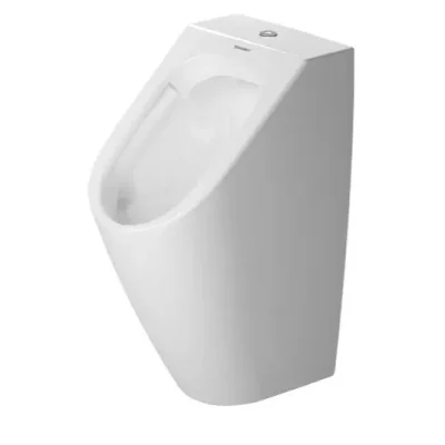 Duravit ME by Starck - pisuārs, pieslēgums augšā, Rimless, ar HygieneGlaze, Alpu balts 2815302000
