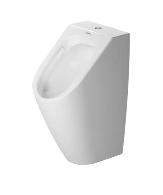 Duravit ME by Starck - pisuārs, pieslēgums augšpusē, Rimless, ar WonderGliss, Alpu balts 28153000001