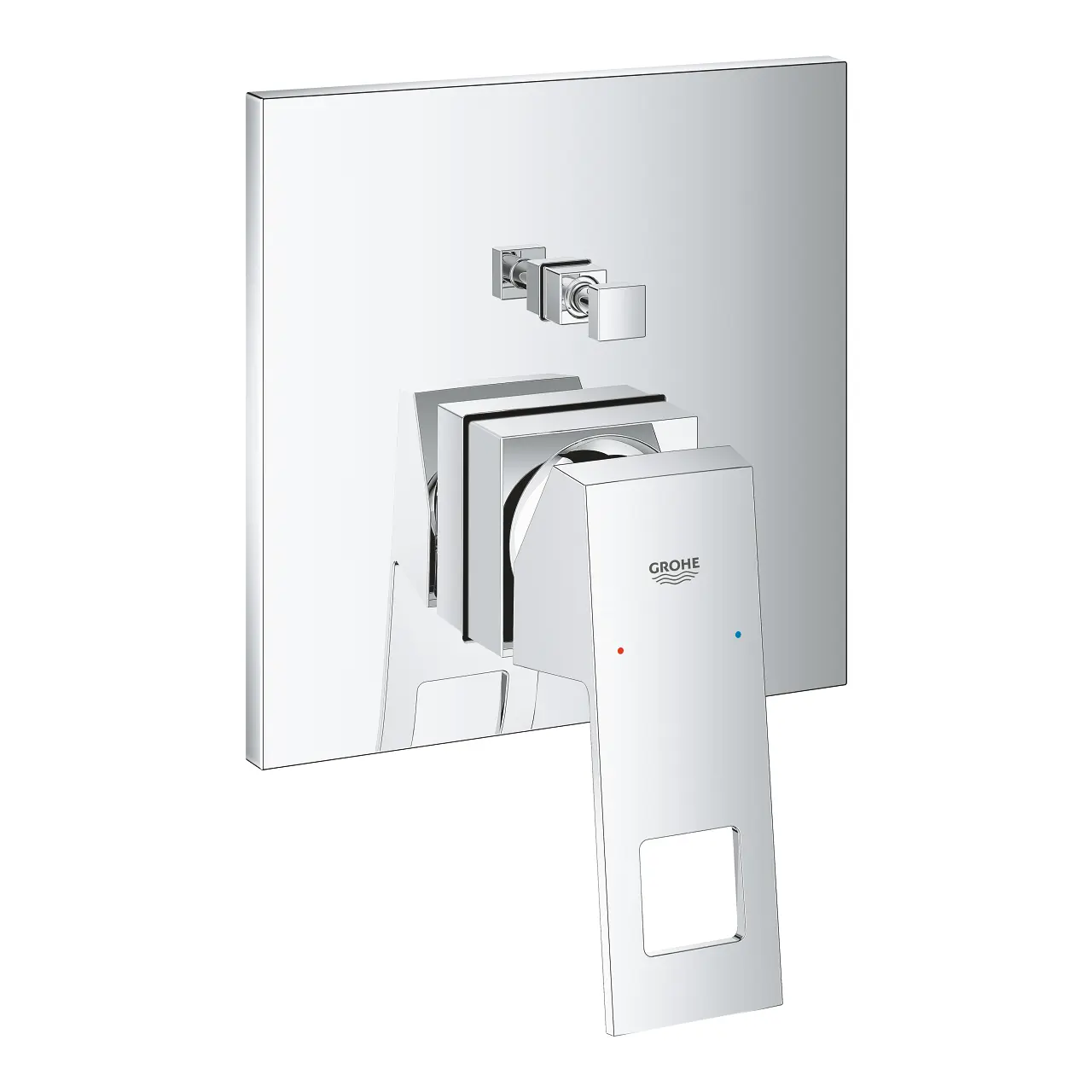Grohe Eurocube - zemapmetuma maisītājs 2 patērētājiem, hromēts 24062000