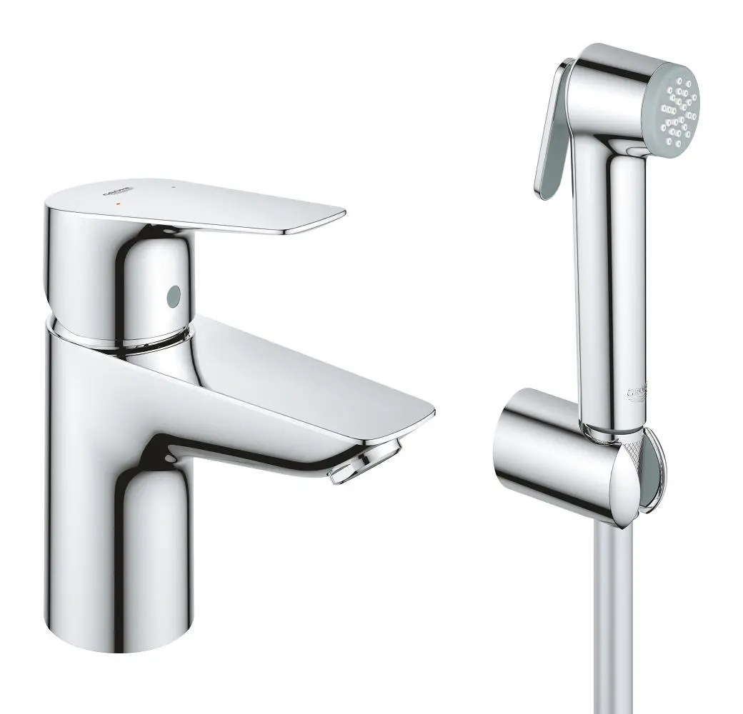 Grohe Start Edge - izlietnes maisītājs ar bidē dušu, hroms 23773001
