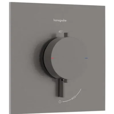 Hansgrohe Ecostat Comfort E - zemapmetuma termostata maisītājs, hroms melns birstēts 33710340