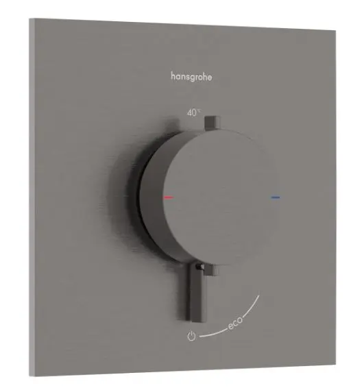 Hansgrohe Ecostat Comfort E - zemapmetuma termostata maisītājs, hroms melns birstēts 33710340