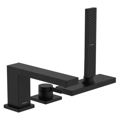 Hansgrohe Tecturis E - vannas maisītājs vannas malai, 3 atveru montāža, sBox, melni matēts 73443670