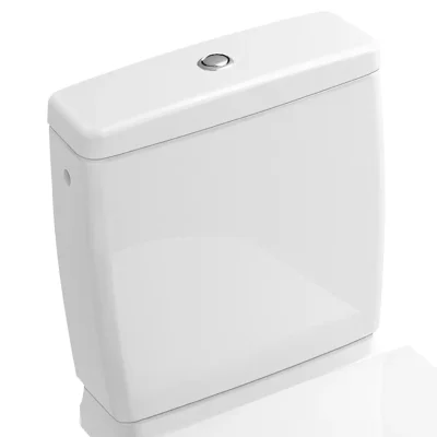 Villeroy & Boch O.novo - skalošanas tvertne kombinētam WC, aizmugures/sānu pievade, CeramicPlus, Alpu balts 5788S1R1