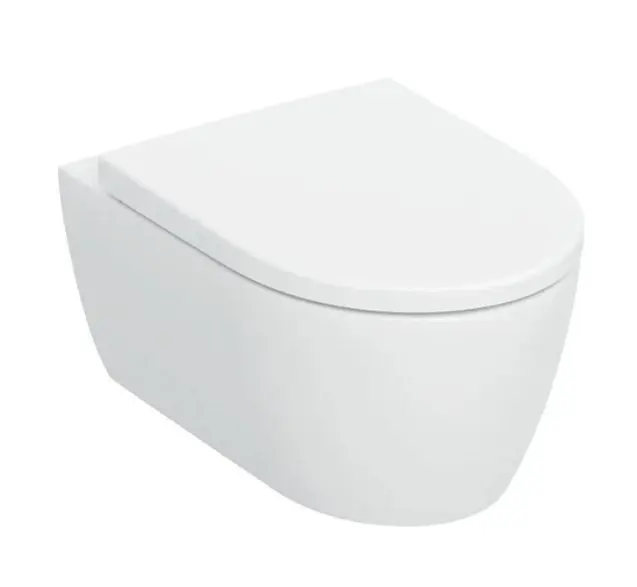Geberit iCon - piekaramais WC ar SoftClose sēdekli, TurboFlush, Rimfree, matēti balts 503.046.JT.1
