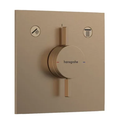 Hansgrohe DuoTurn E - zemapmetuma maisītājs, 2 patērētājiem, birstēta bronza 75417140