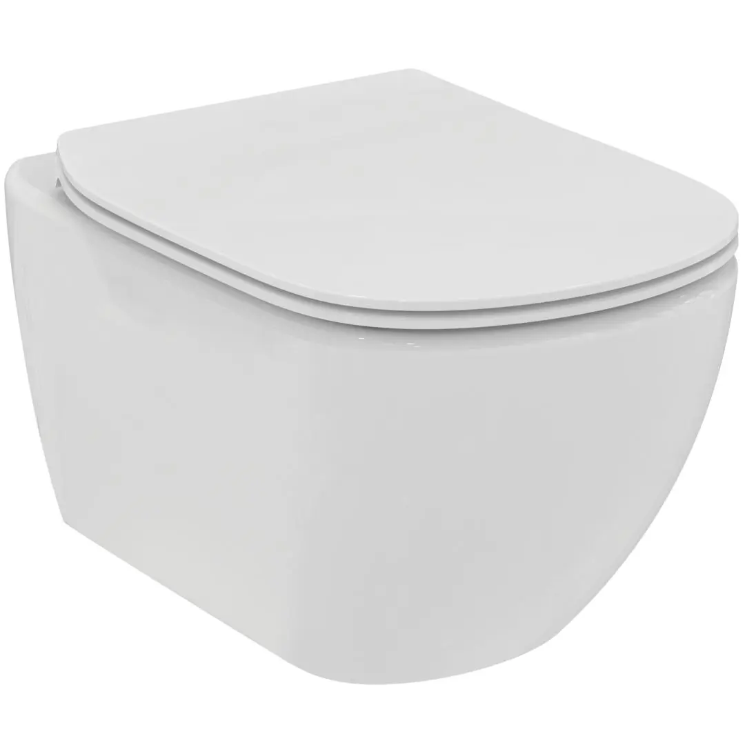 Ideal Standard Tesi - piekaramais WC ar SoftClose sēdekli, RimLS+, balts T536001
