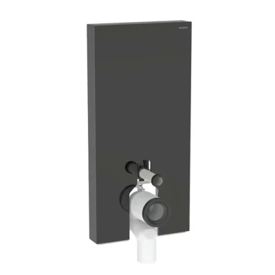 Geberit Monolith - sanitārais modulis stāvošam WC, 101 cm, sānu pieslēgums, melns 131.003.SJ.6