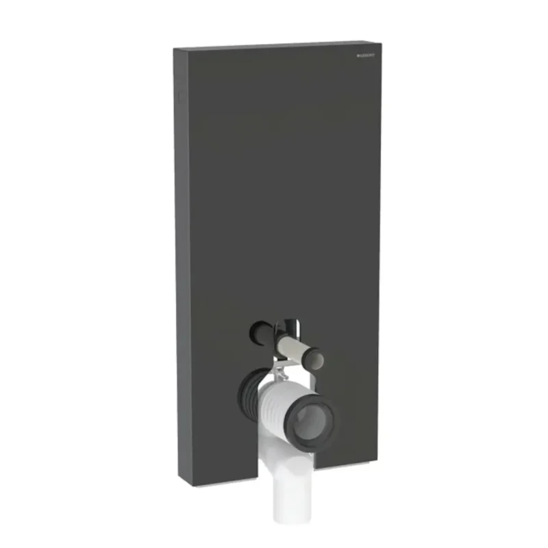 Geberit Monolith - sanitārais modulis stāvošam WC, 101 cm, sānu pieslēgums, melns 131.003.SJ.6