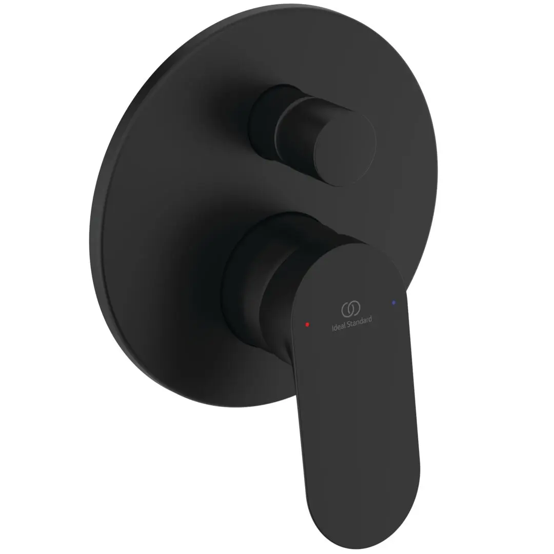 Ideal Standard Ceralife O - zemapmetuma armatūra 2 patērētājiem, ar iebūvējamo daļu, zīdaini melns BE023XG
