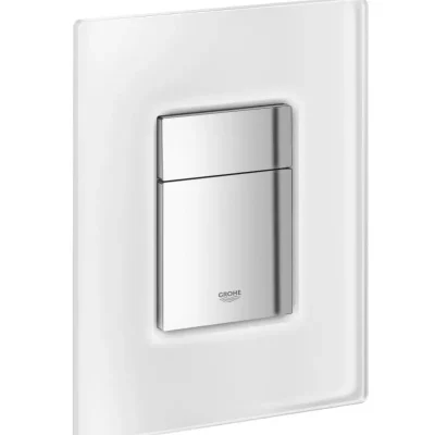 Grohe Skate Cosmo - vadības plate DaVinci, hroms/balts 38845MF0