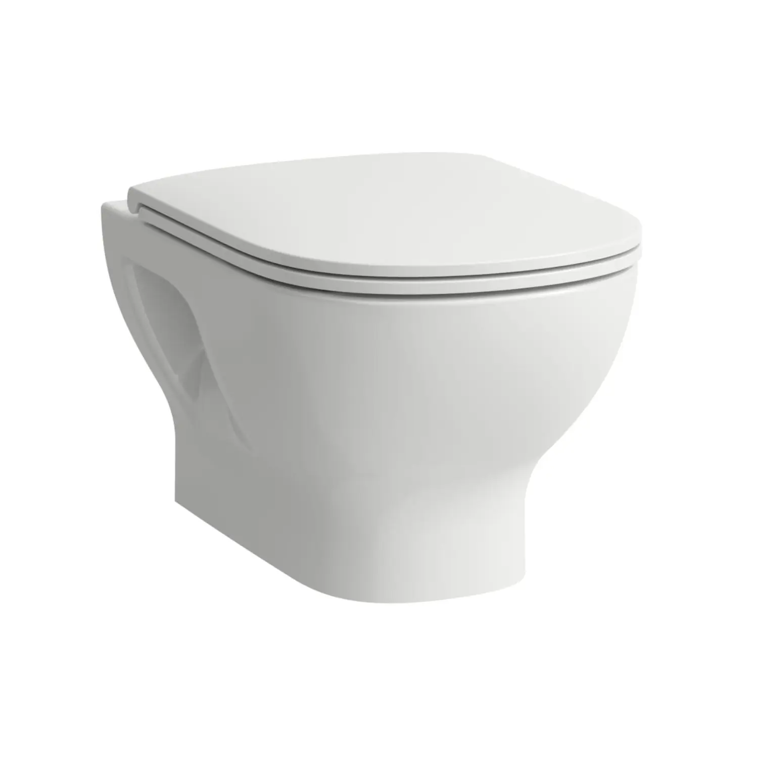 Laufen Lua - piekaramais WC ar WC sēdekli SoftClose, Rimless, balts H8660810000001