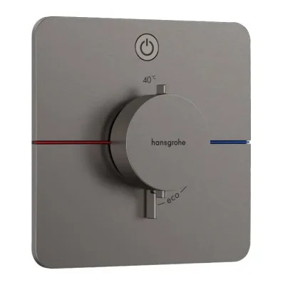 Hansgrohe ShowerSelect Comfort - zemapmetuma termostata maisītājs, hroms melns birstēts 15581340