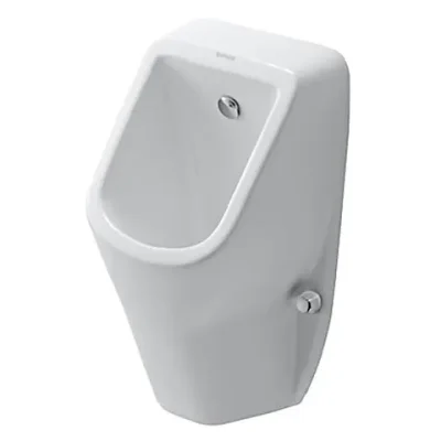 Duravit D-Code - pisuārs, pieslēgums aizmugurē, Rimless, ar HygieneGlaze, Alpu balts 0829302000
