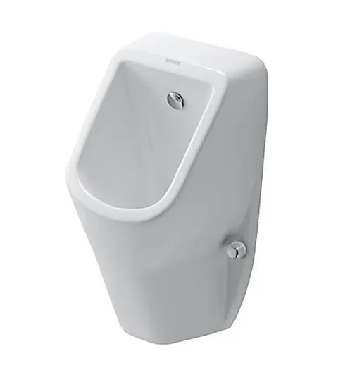 Duravit D-Code - pisuārs, pieslēgums aizmugurē, Rimless, Alpu balts 0829300000