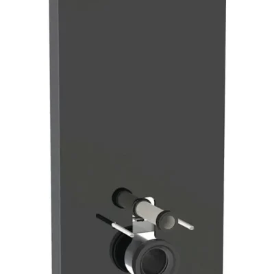 Geberit Monolith Plus - sanitārais modulis pie sienas stiprināmam WC, 114 cm, pieslēgums apakšā, stikls/melns 131.231.SJ.7