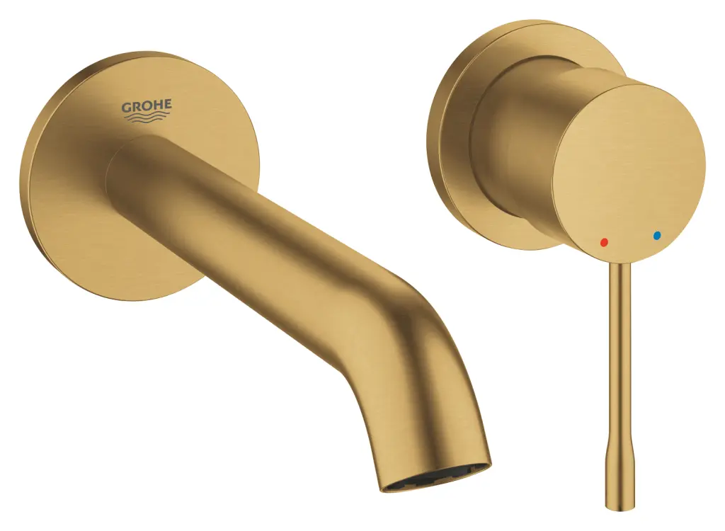 Grohe Essence - izlietnes maisītājs M, 2 caurumu montāža, Cool Sunrise birstēts 19408GN1