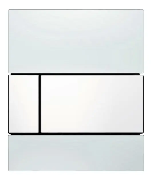Tece TECEsquare - pisuāra vadības plate, stikls balts/balts 9242800