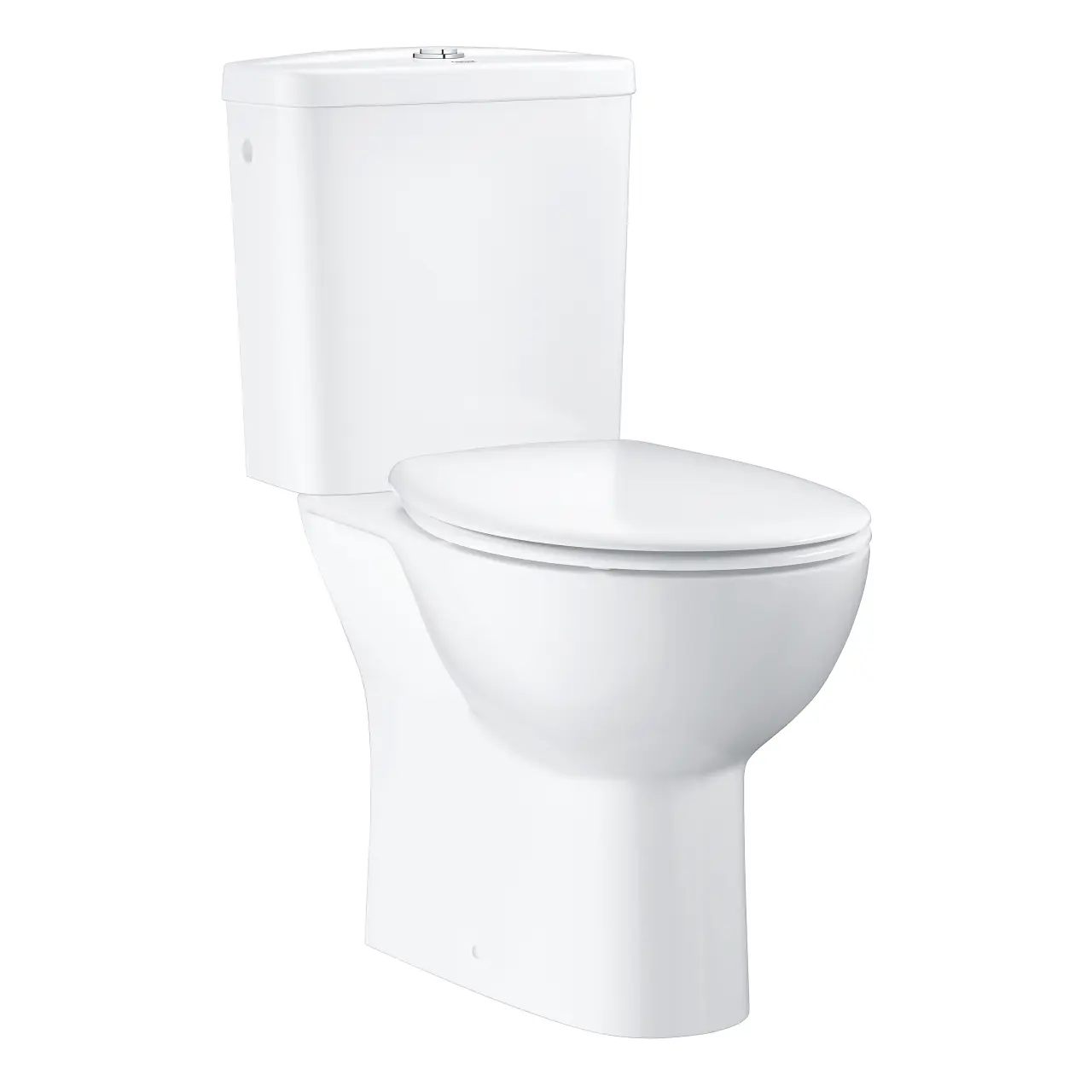 Grohe Bau Ceramic - WC komplekts ar skalošanas tvertni un Softclose sēdekli, Rimless, alpu balts 39496000