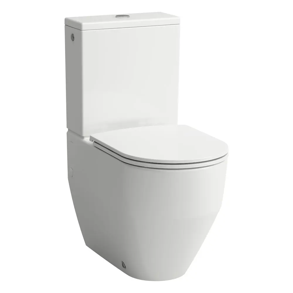 Laufen Pro - grīdas WC komplekts, aizmugurējais/apakšējais izvads, SoftClose, balts H8679530009701