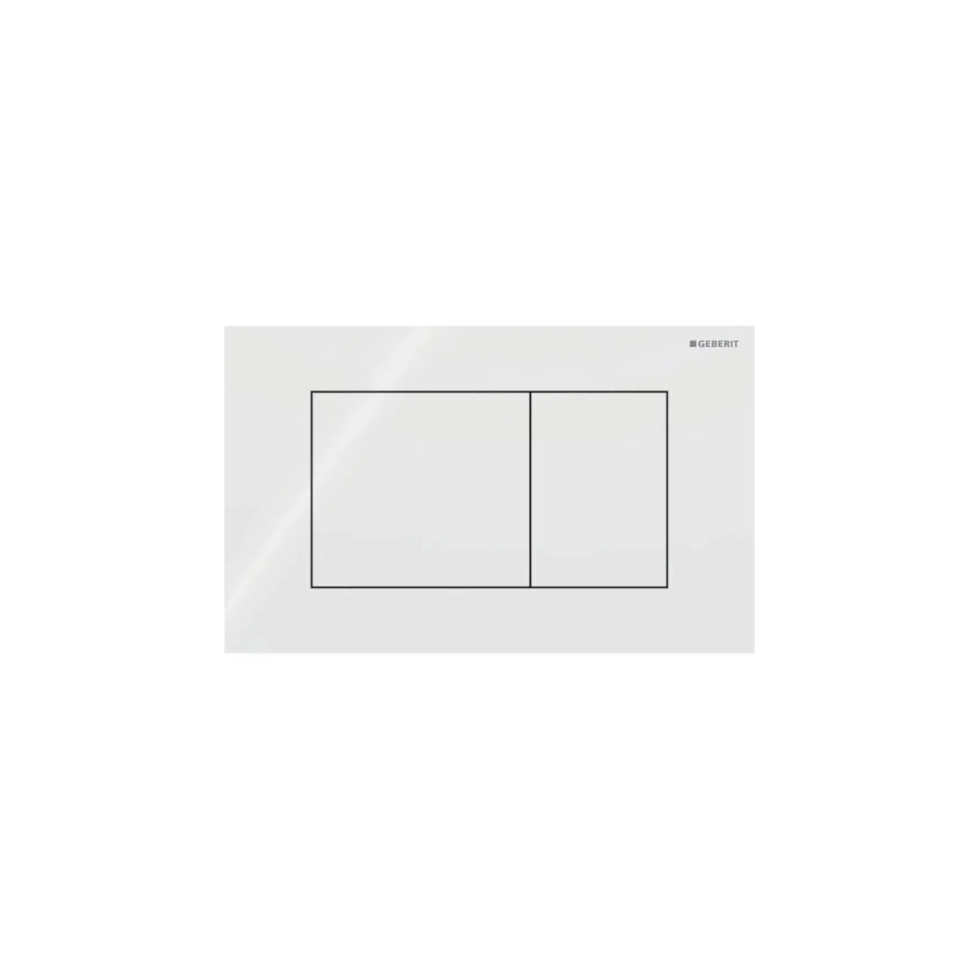 Geberit Sigma40 - WC vadības plate, stikls/balts 115.629.SI.1