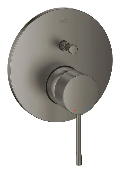 Grohe Essence - zemapmetuma maisītājs 2 patērētājiem, Hard Graphite birstēts 24058AL1