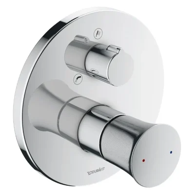 Duravit White Tulip - zemapmetuma maisītājs, 2 patērētājiem, hroms WT5210018010