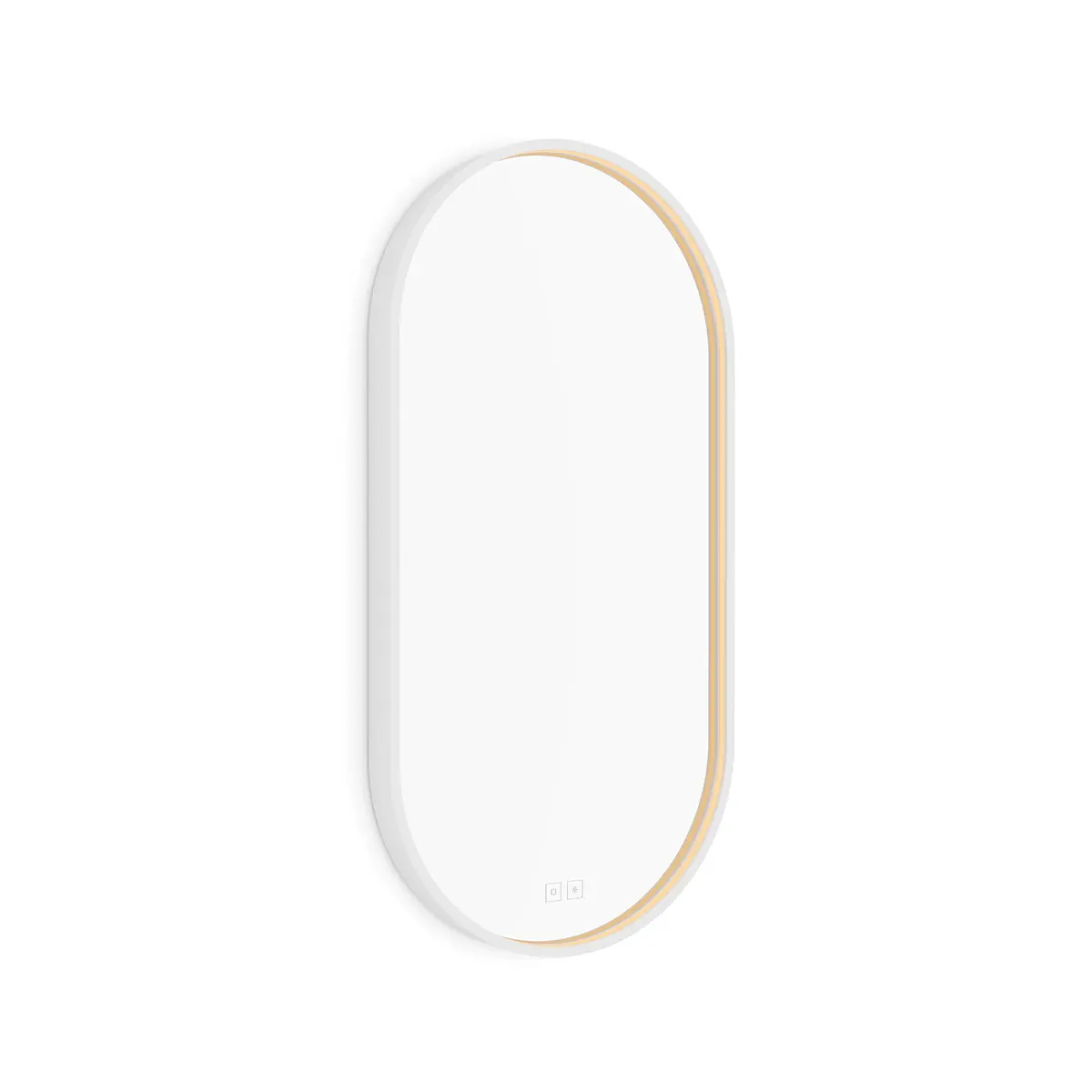 Nimco - spogulis ar LED apgaismojumu, 40x80 cm, divi skārienjutīgi sensori, matēti balts ZPB 32002LVX-05