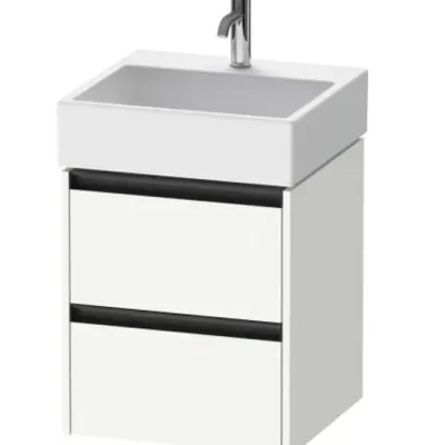 Duravit Ketho.2 - izlietnes skapītis, 55x48x46 cm, 2 atvilktnes, balts matēts K25274018180000