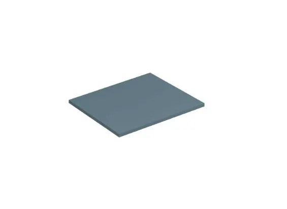 Kludi Icos - izlietnes virsma 60x60 cm, matēti petrolkrāsas 50T60O3